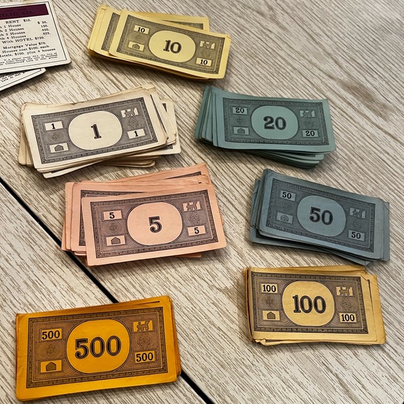 Vintage 1954 Monopoly Pieces & Parts - Picture 10 of 13